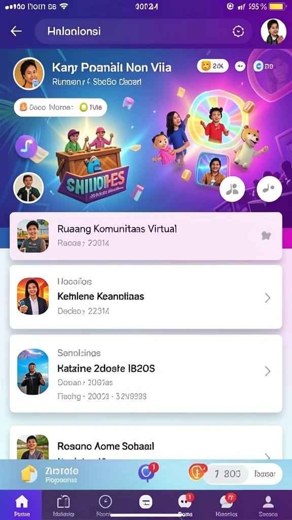 artis777 - Tampilan awal aplikasi ARTIS777 yang menarik.
