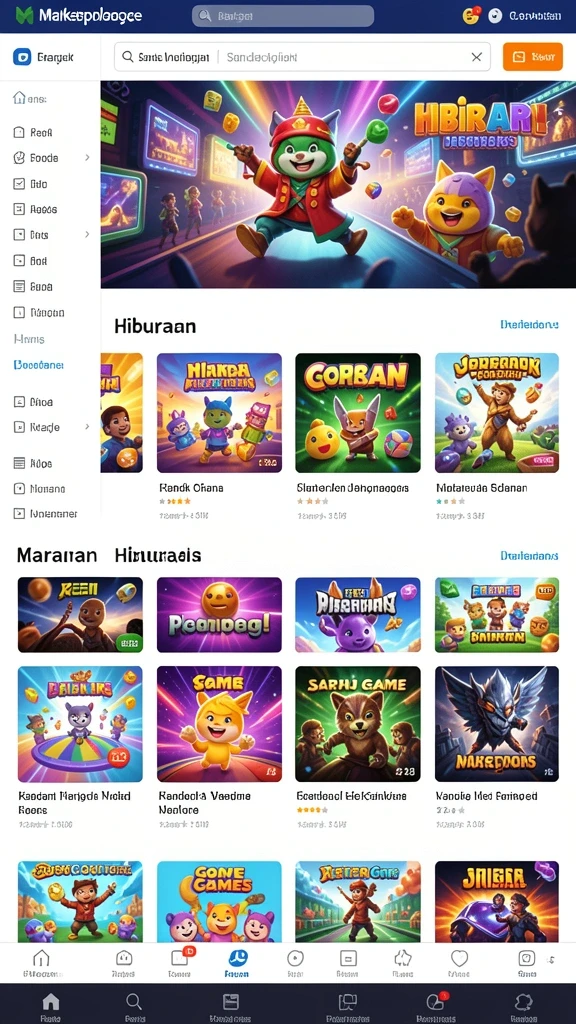 idrgame - Tampilan awal IDRGAME yang menarik.