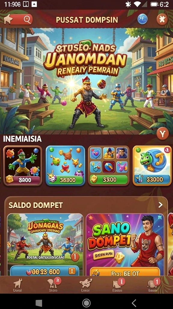 spinharta - Screenshot SPINHARTA - Menampilkan tampilan menu utama yang menarik.